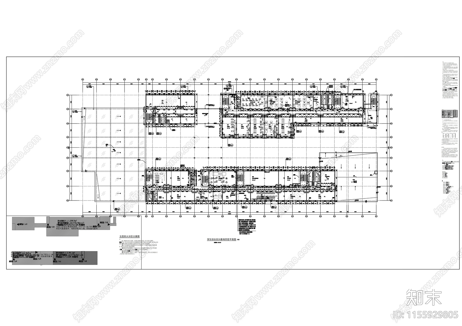 实训楼平面图施工图下载【ID:1155929805】