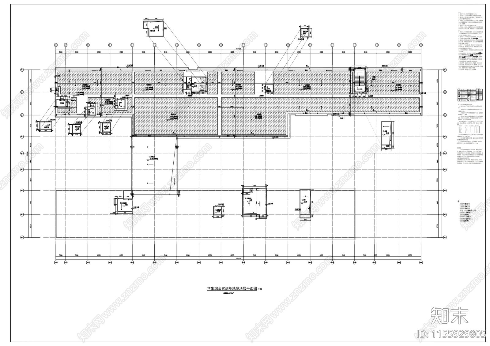 实训楼平面图施工图下载【ID:1155929805】