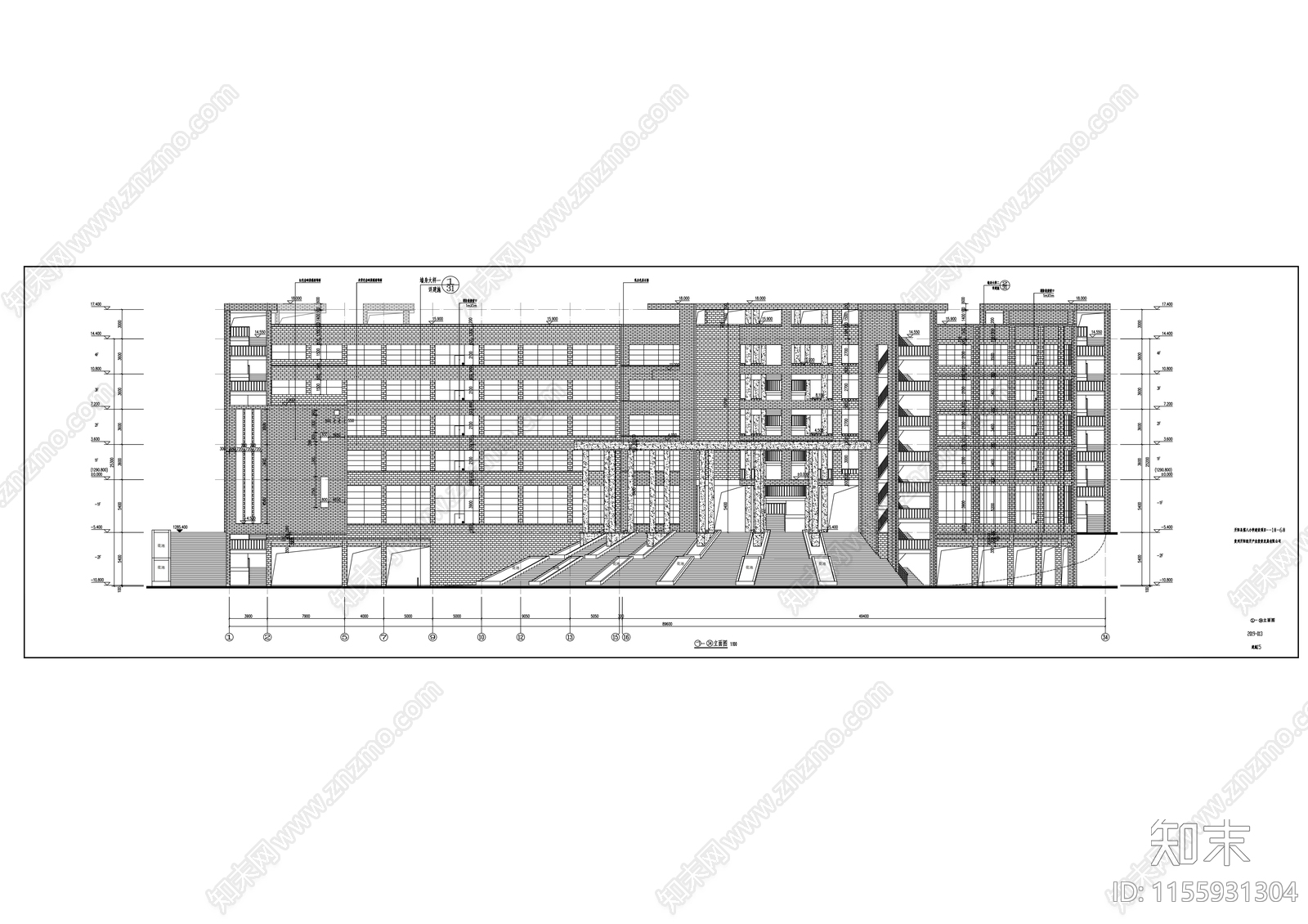 学校教学cad施工图下载【ID:1155931304】