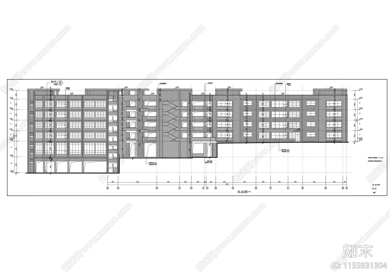 学校教学cad施工图下载【ID:1155931304】