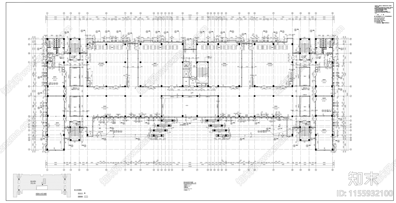 图书馆建筑图纸cad施工图下载【ID:1155932100】