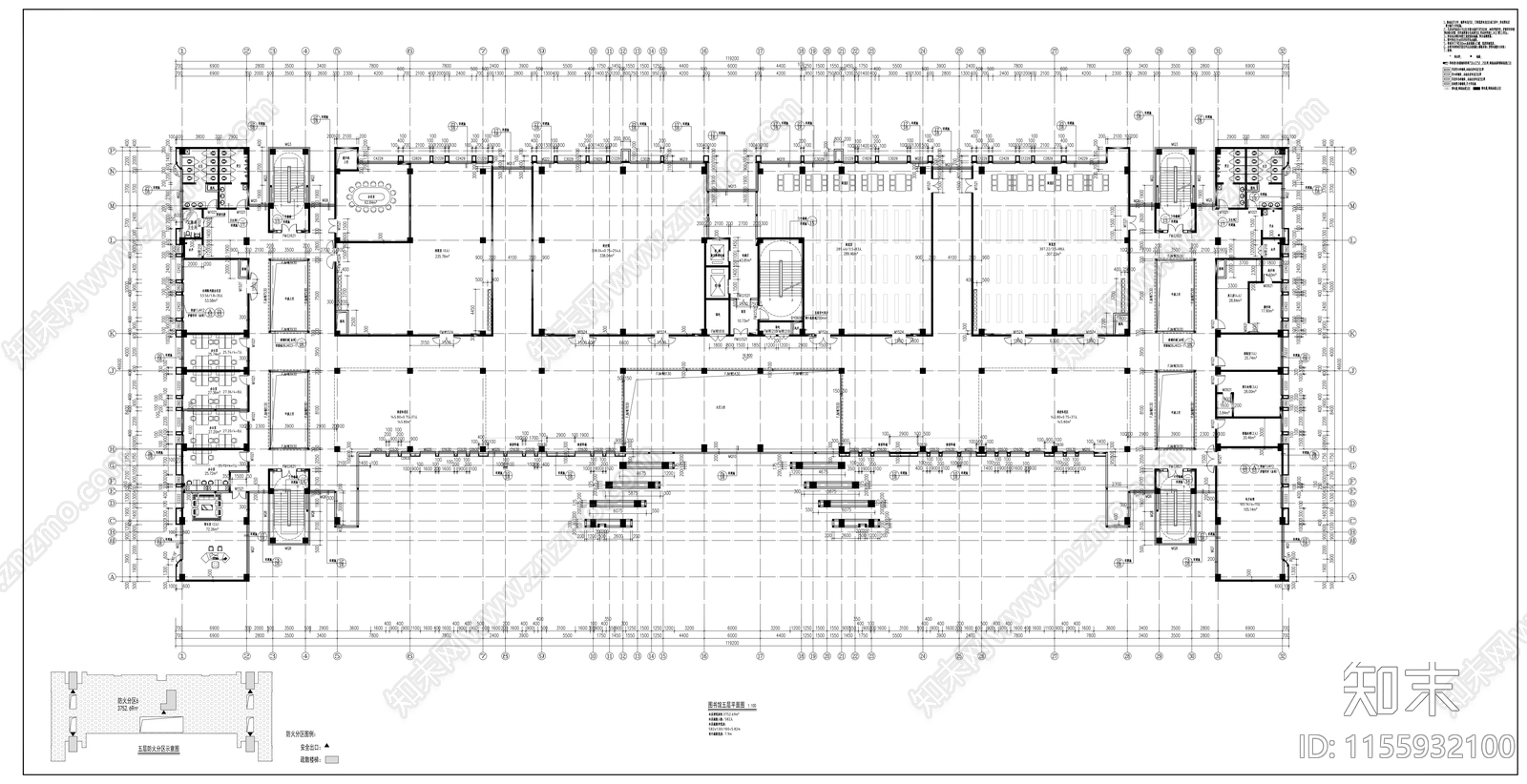 图书馆建筑图纸cad施工图下载【ID:1155932100】