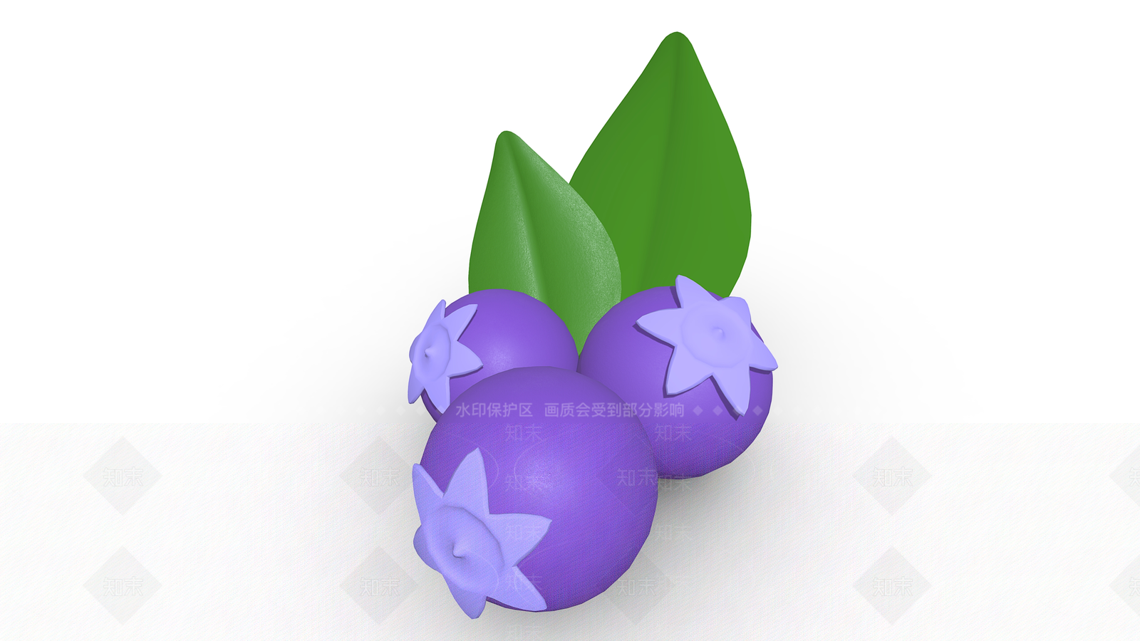 蓝莓3D模型下载【ID:1155935874】