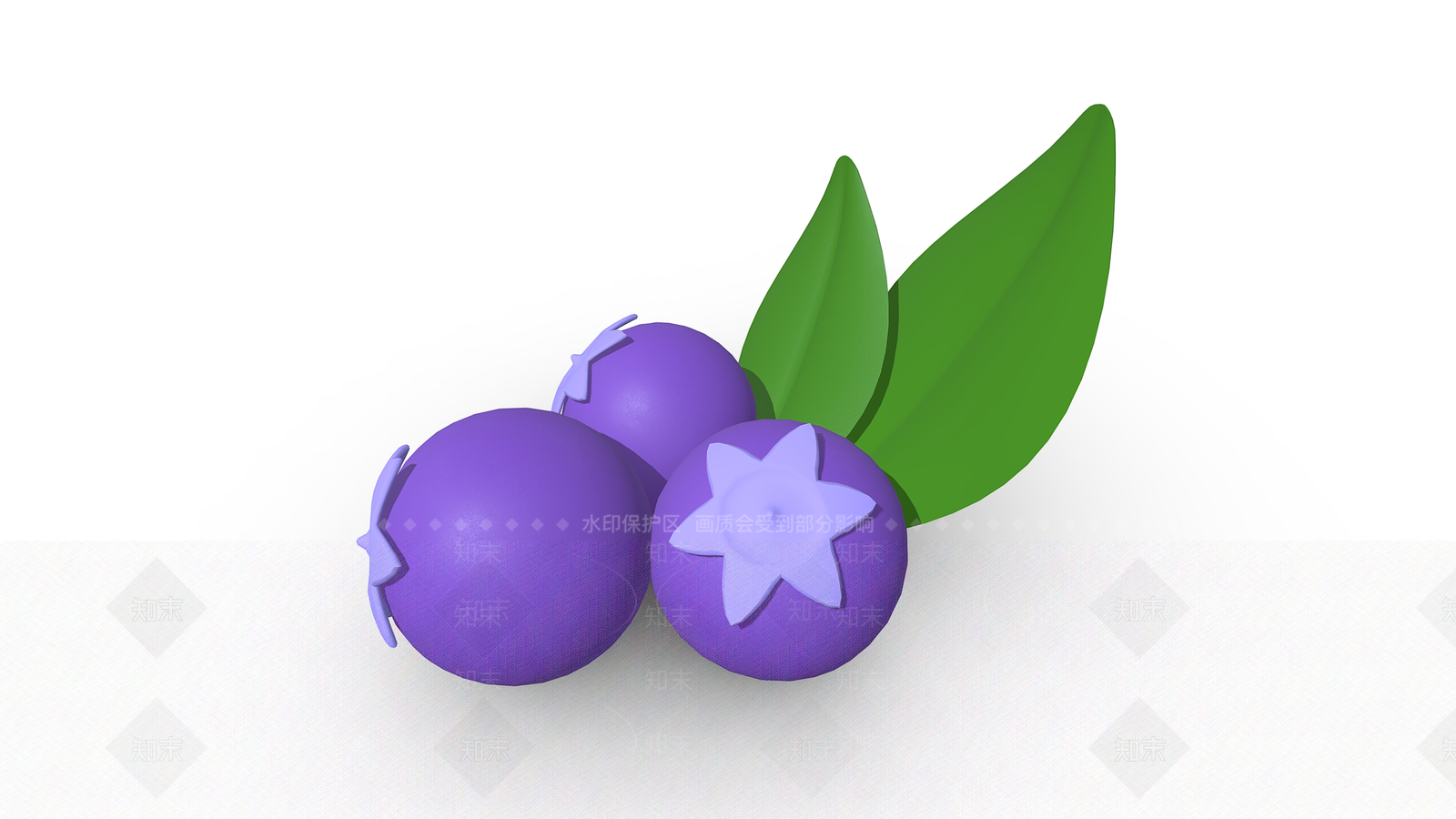 蓝莓3D模型下载【ID:1155935874】