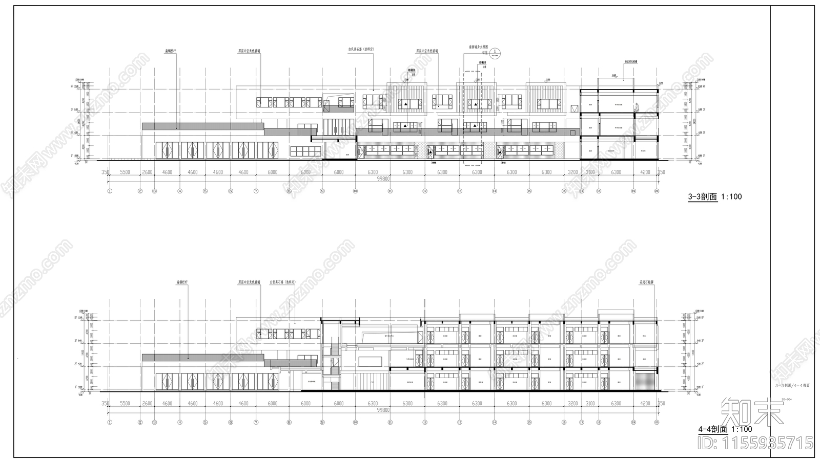 幼儿园建筑cad施工图下载【ID:1155935715】