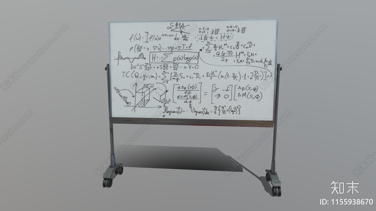 白板3D模型下载【ID:1155938670】