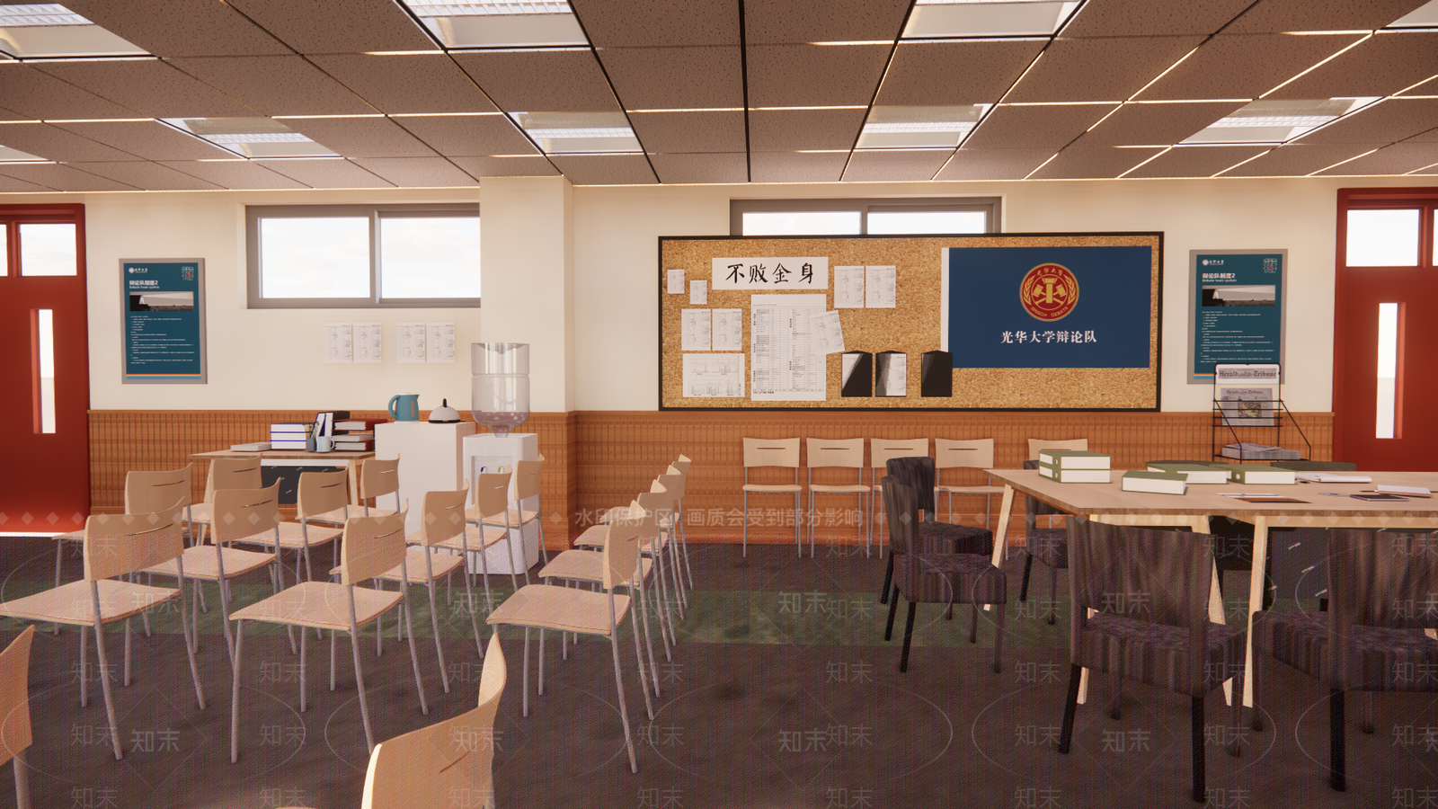 现代大学辩论室SU模型下载【ID:1155944202】