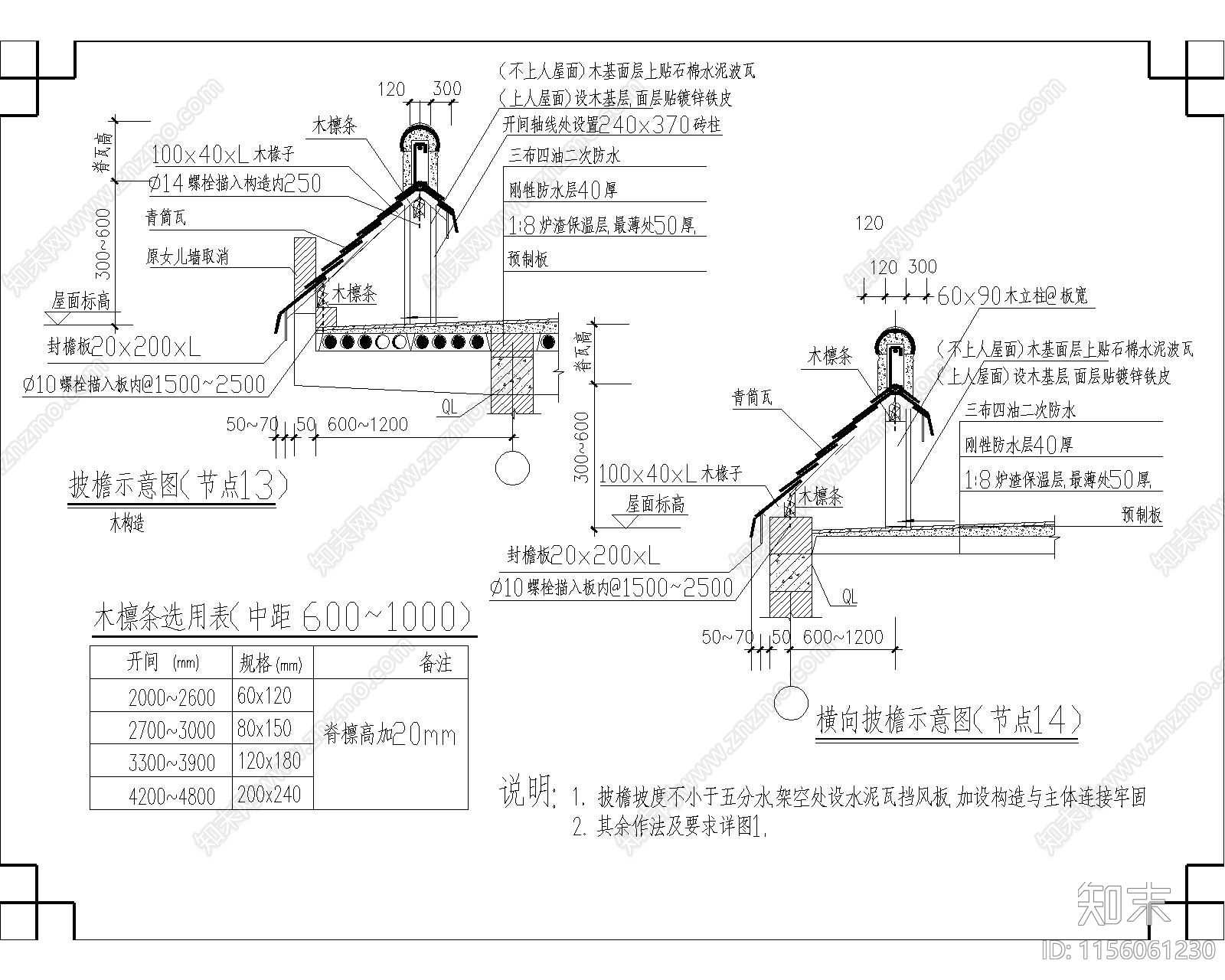 仿古马头墙及披檐详图cad施工图下载【ID:1156061230】