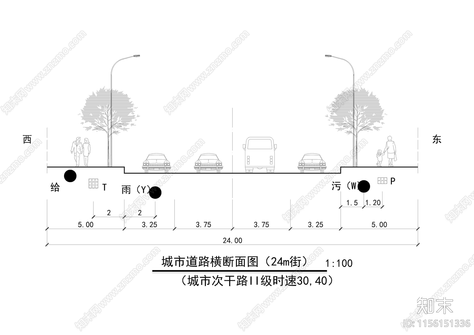 道路断面图施工图下载【ID:1156151336】