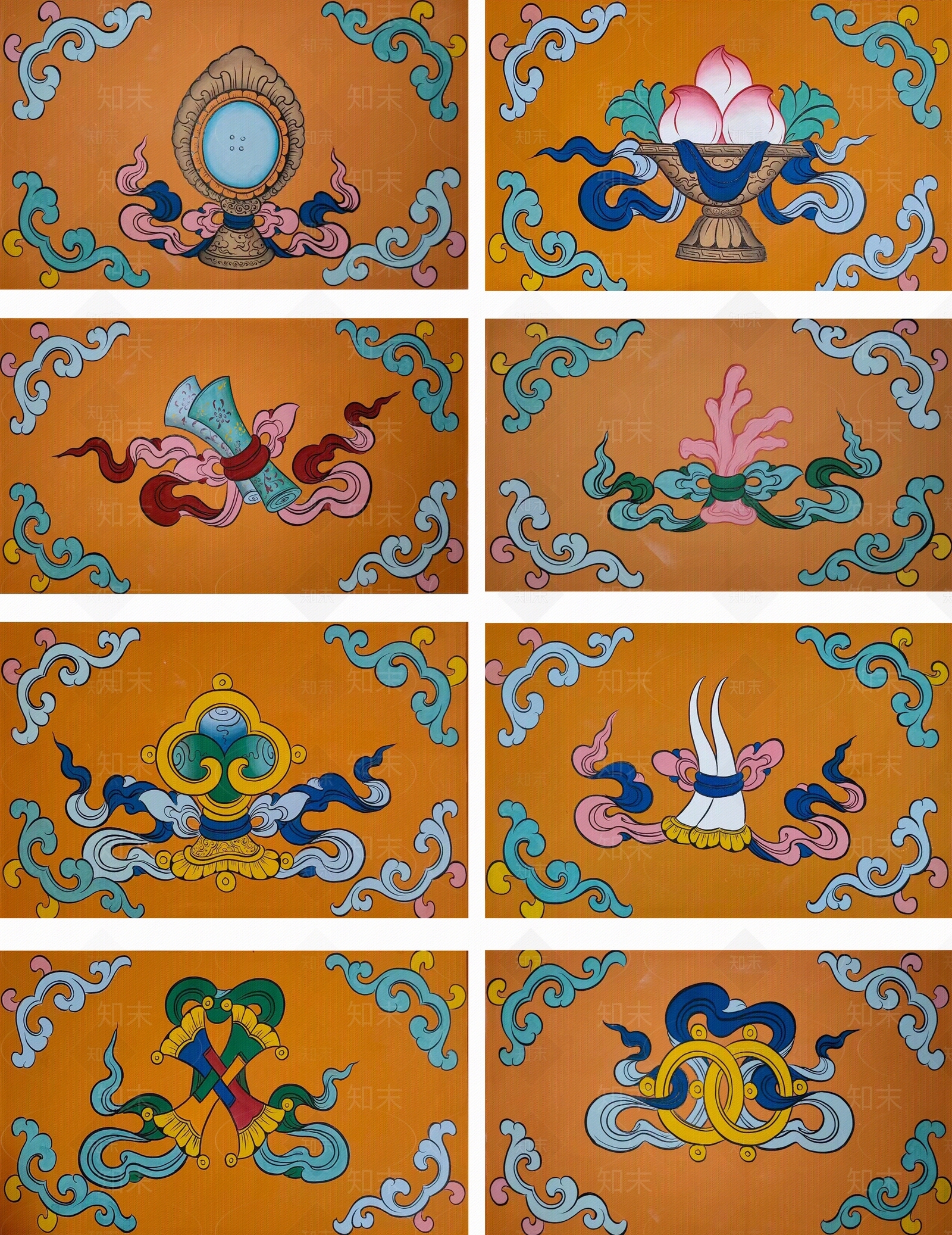 藏式民族风彩绘贴图下载【ID:1155966580】