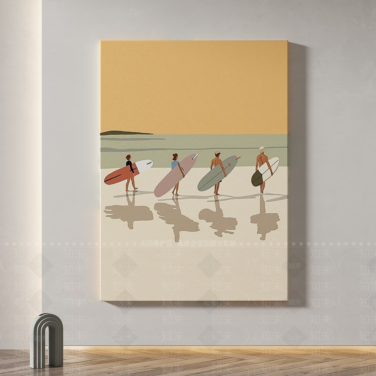 现代简约装饰画3D模型下载【ID:1155967993】