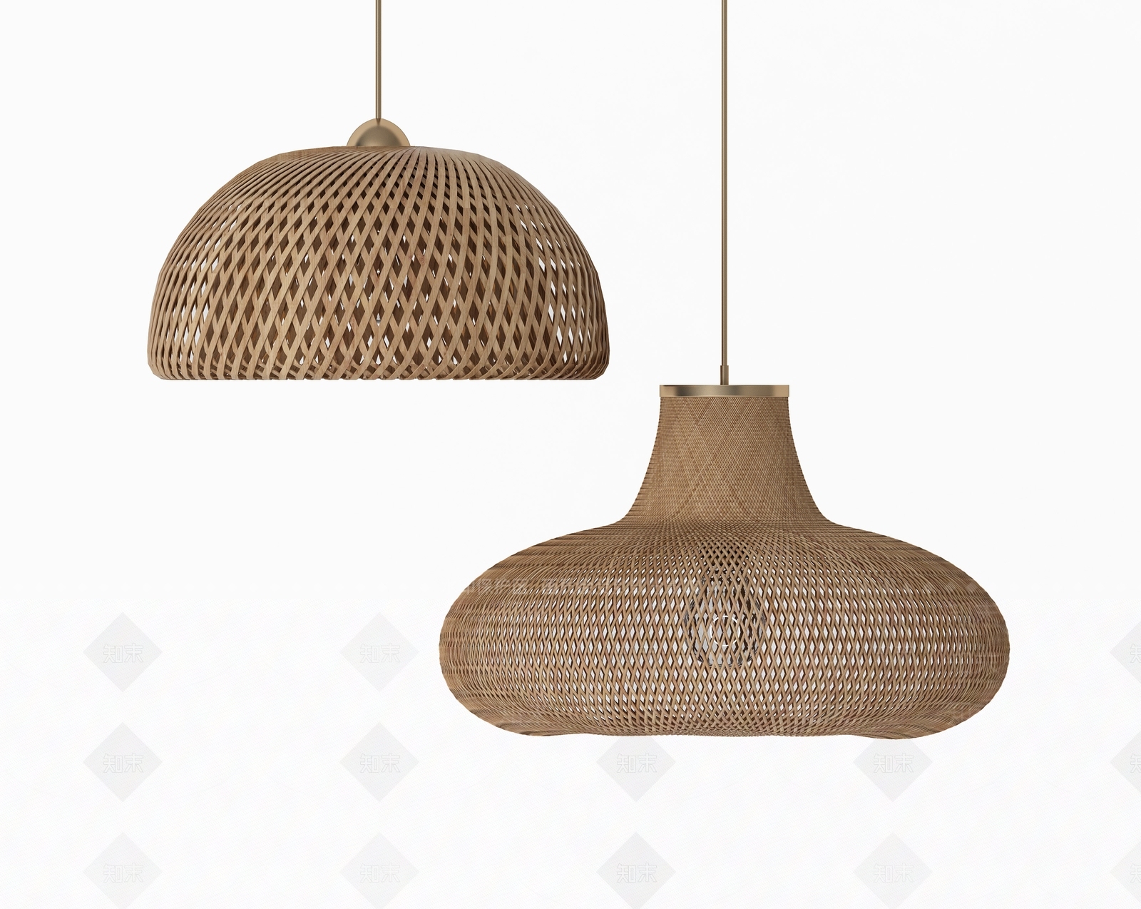 东南亚藤编吊灯3D模型下载【ID:1155969548】