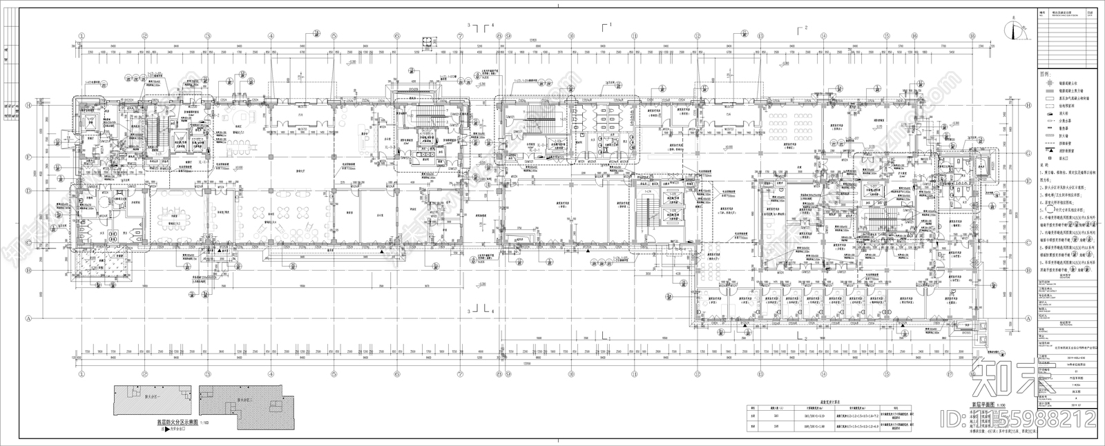 老年公寓疗养建筑cad施工图下载【ID:1155988212】