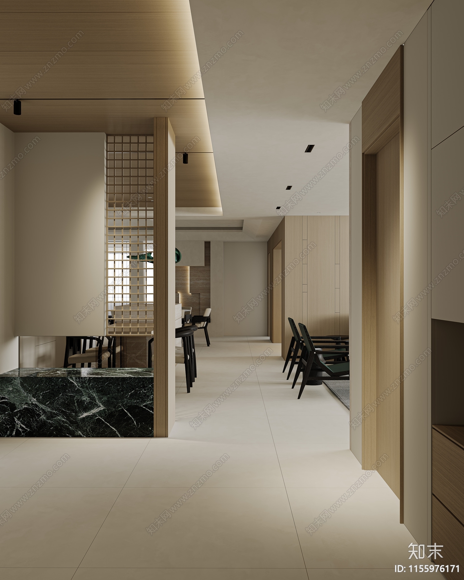 现代接待室3D模型下载【ID:1214351905】
