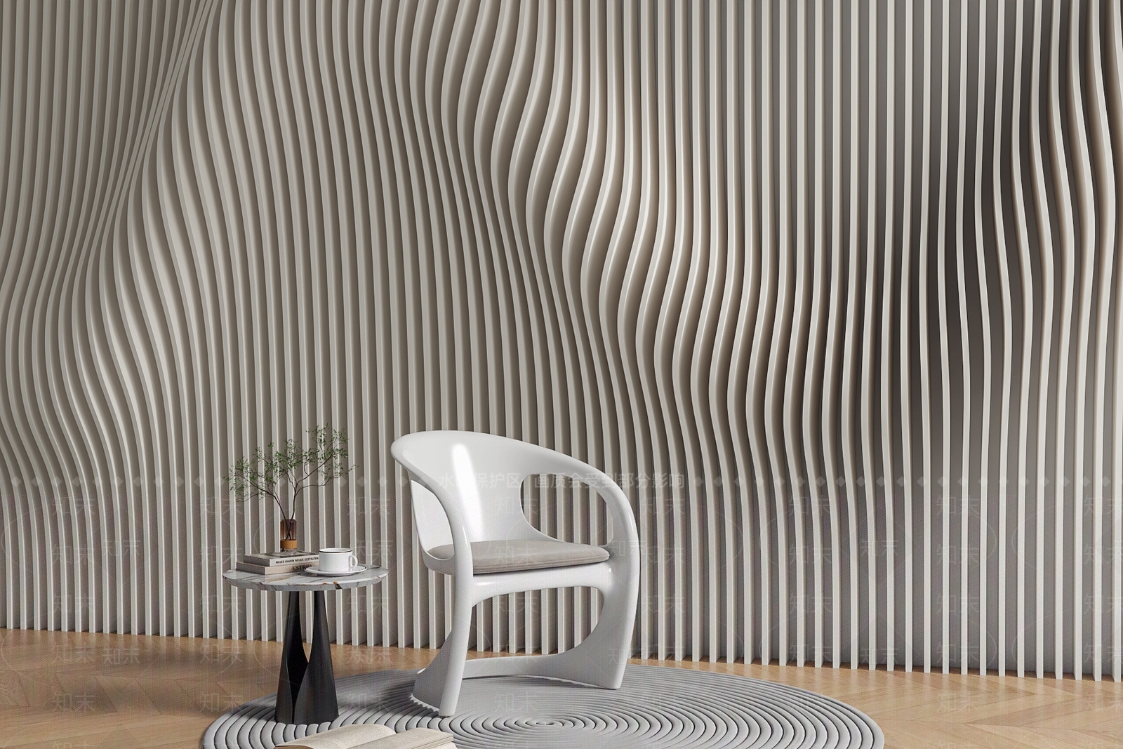 现代网红异形造型墙3D模型下载【ID:1155977301】