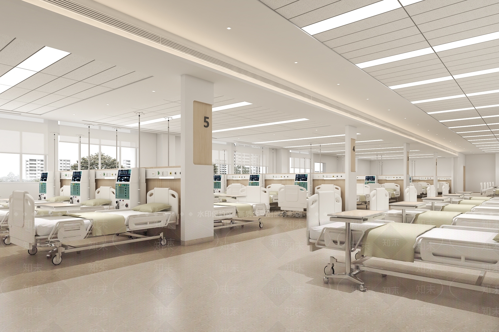 现代医院透析室3D模型下载【ID:1155976155】