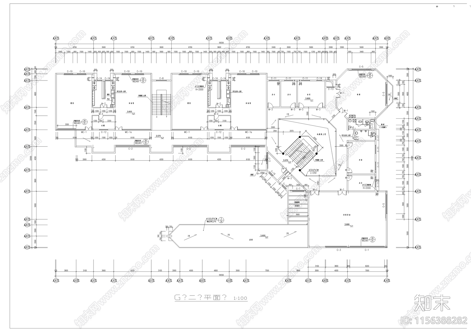 幼儿园建筑cad施工图下载【ID:1156388282】