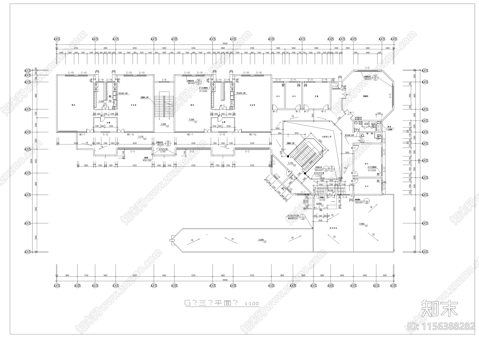 幼儿园建筑cad施工图下载【ID:1156388282】