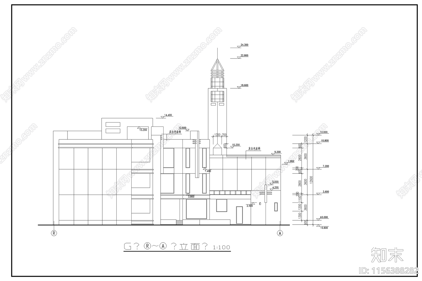 幼儿园建筑cad施工图下载【ID:1156388282】