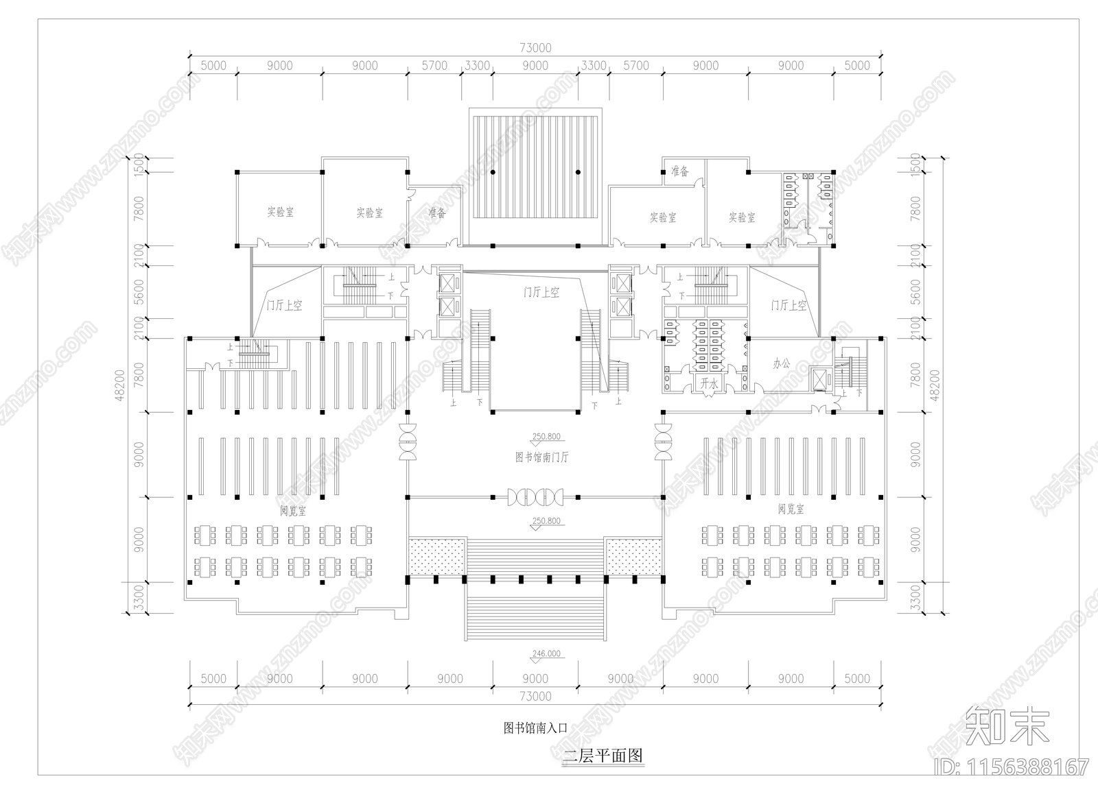 全套某高校综合楼图纸cad施工图下载【ID:1156388167】