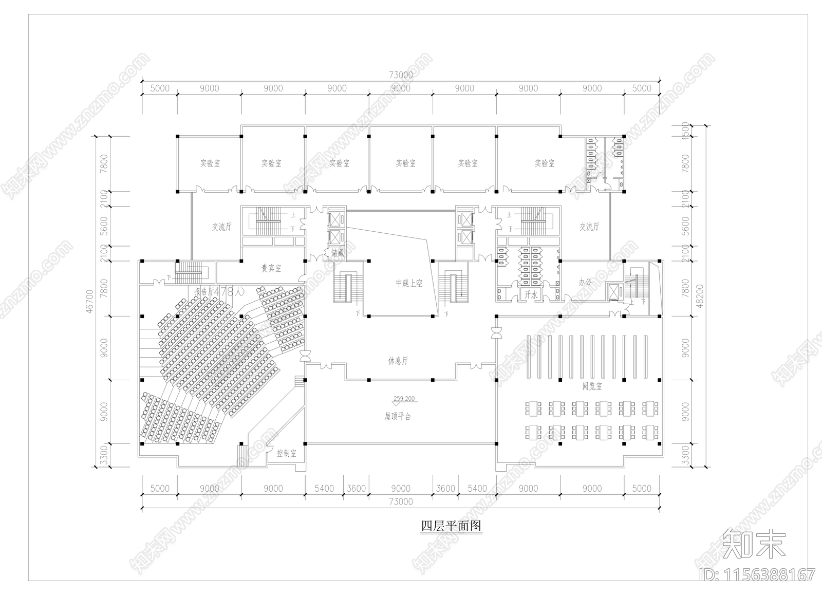 全套某高校综合楼图纸cad施工图下载【ID:1156388167】