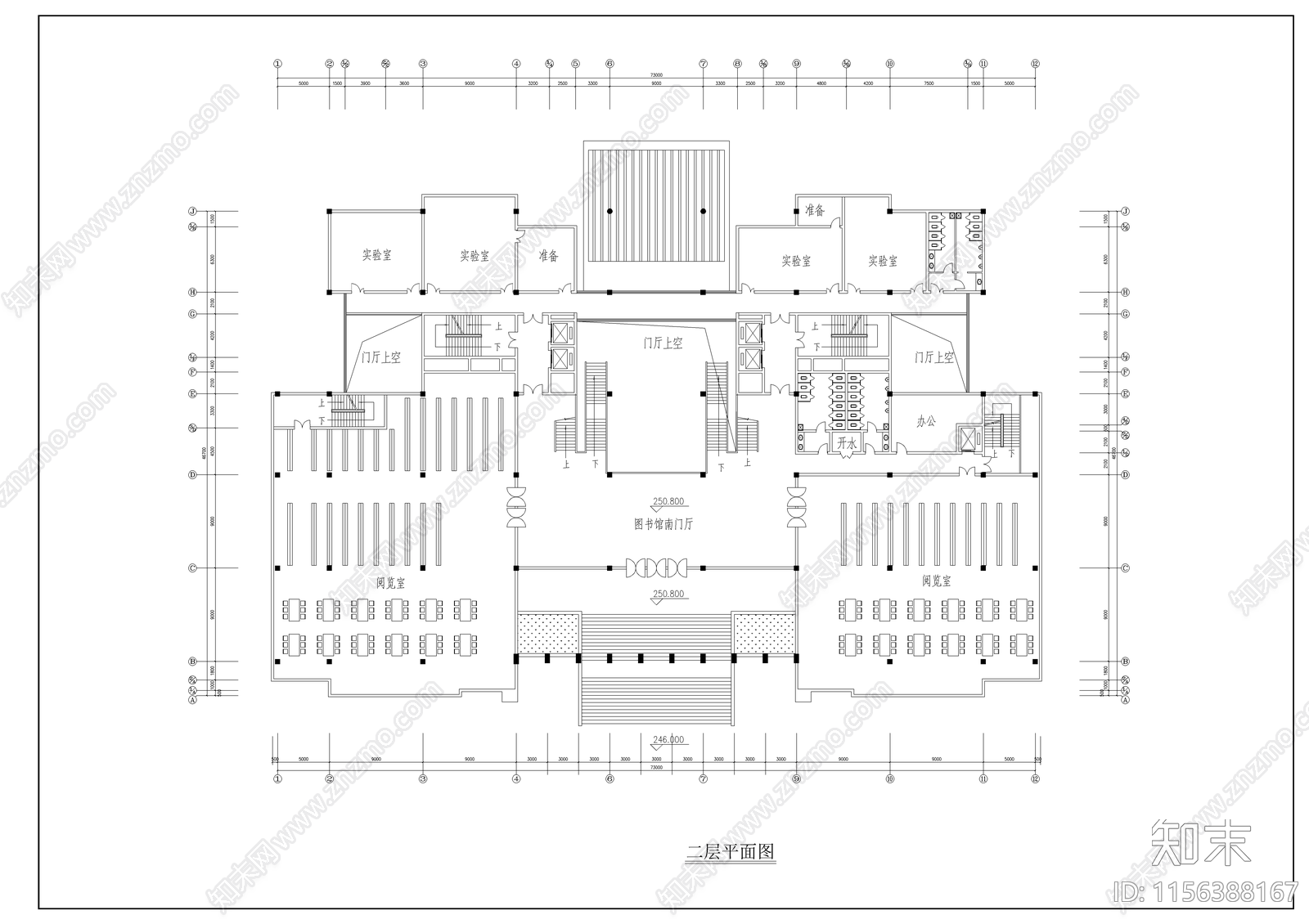 全套某高校综合楼图纸cad施工图下载【ID:1156388167】