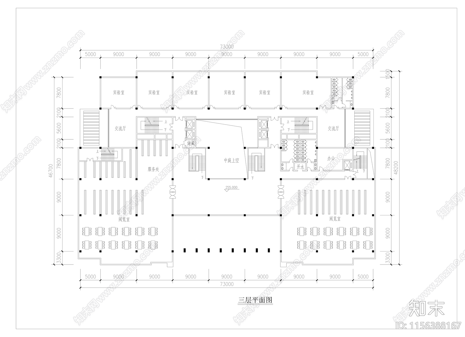 全套某高校综合楼图纸cad施工图下载【ID:1156388167】