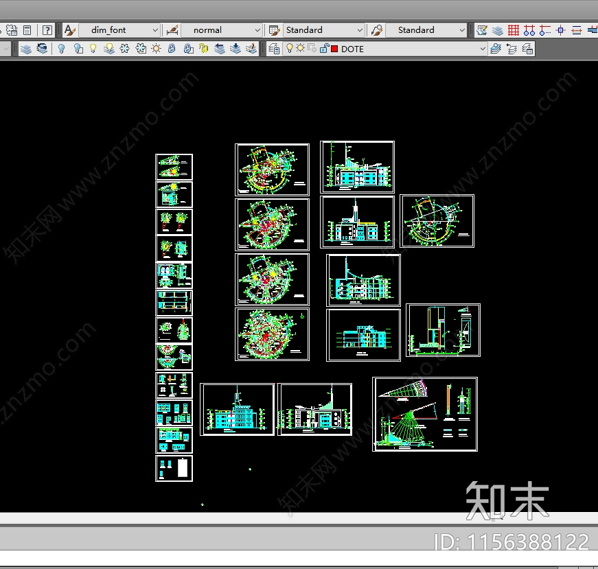 全套幼儿园cad施工图下载【ID:1156388122】