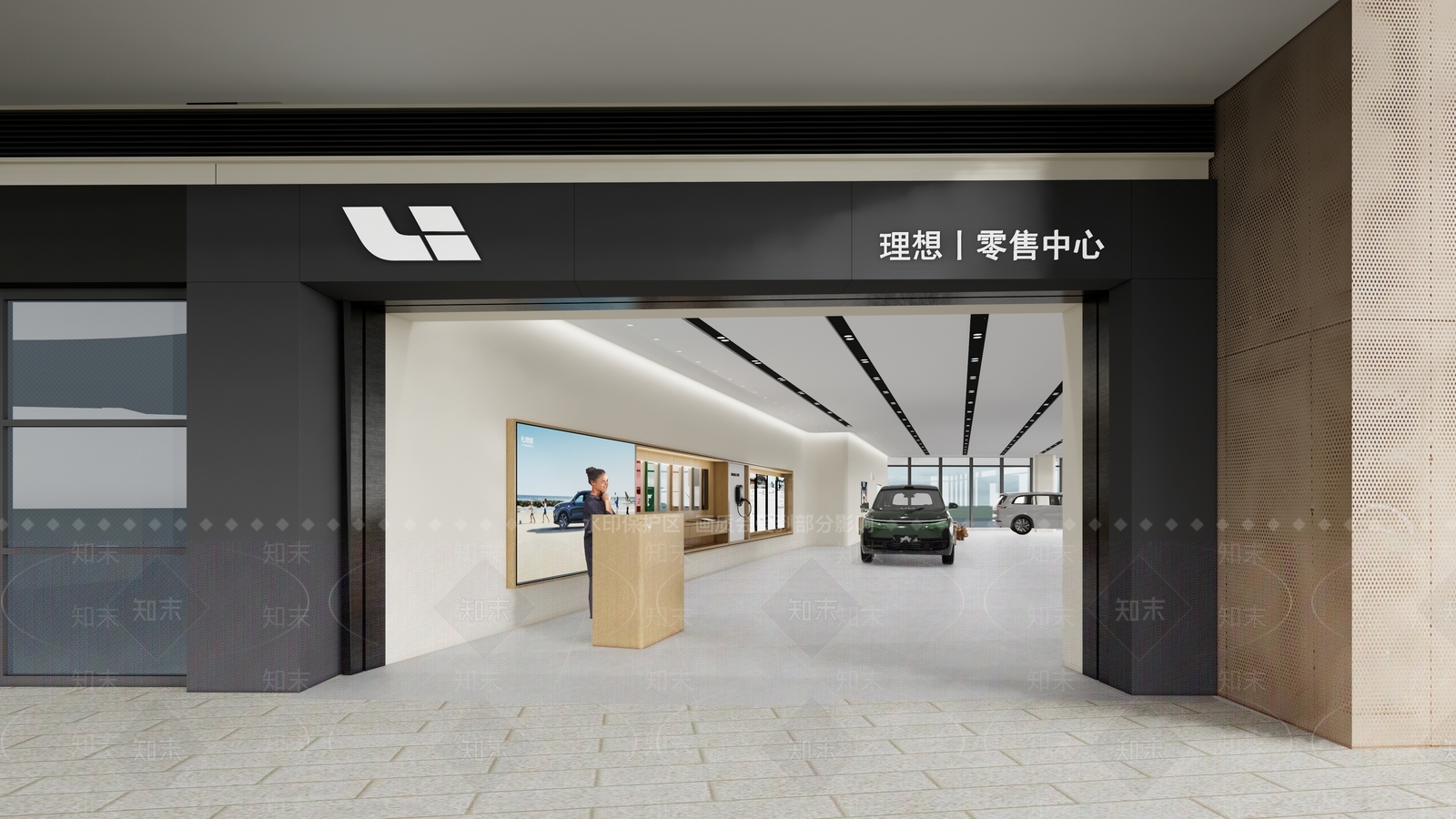 现代4S店SU模型下载【ID:1155982913】