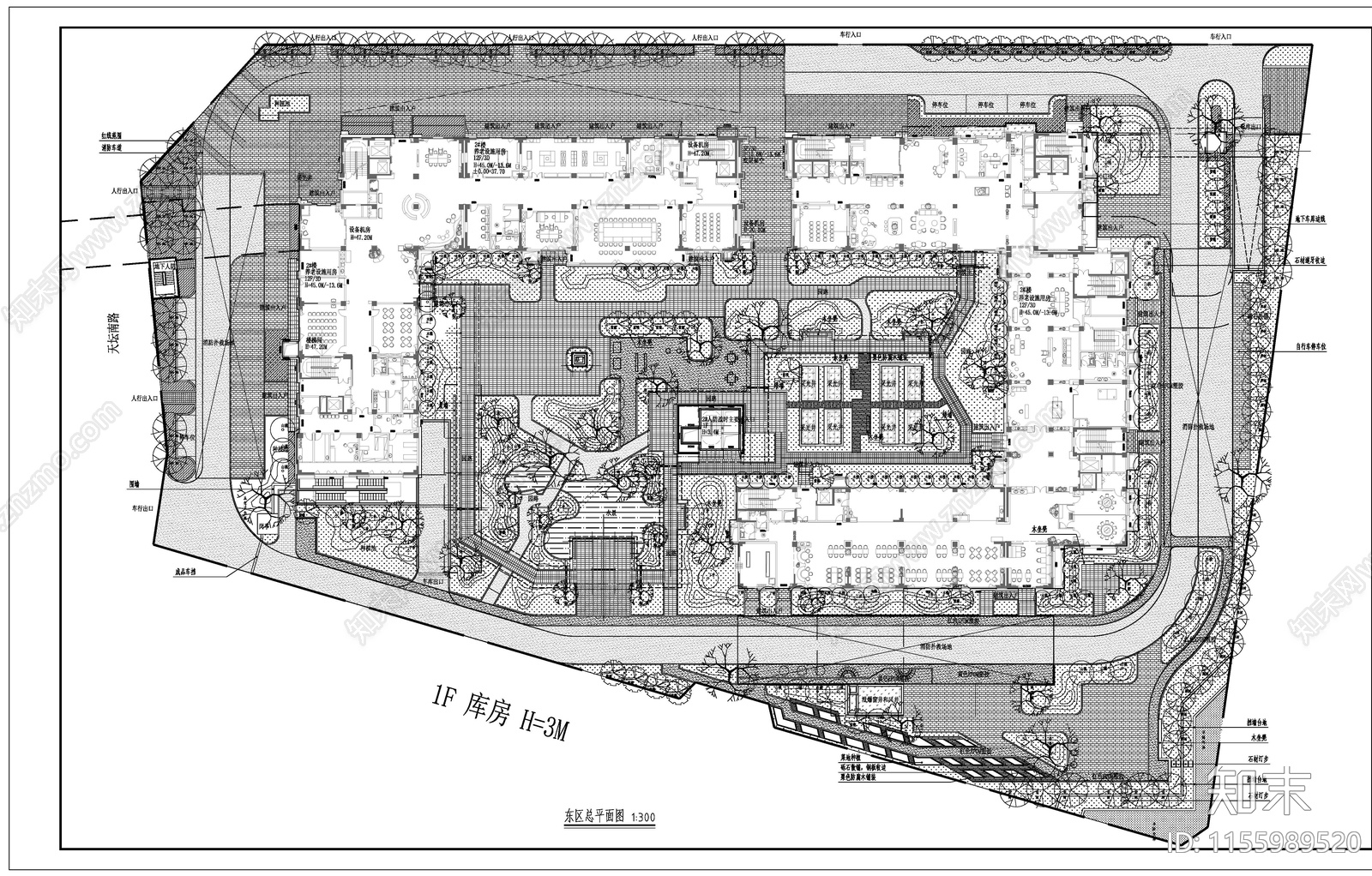 老人住宅公寓疗养庭院景观cad施工图下载【ID:1155989520】