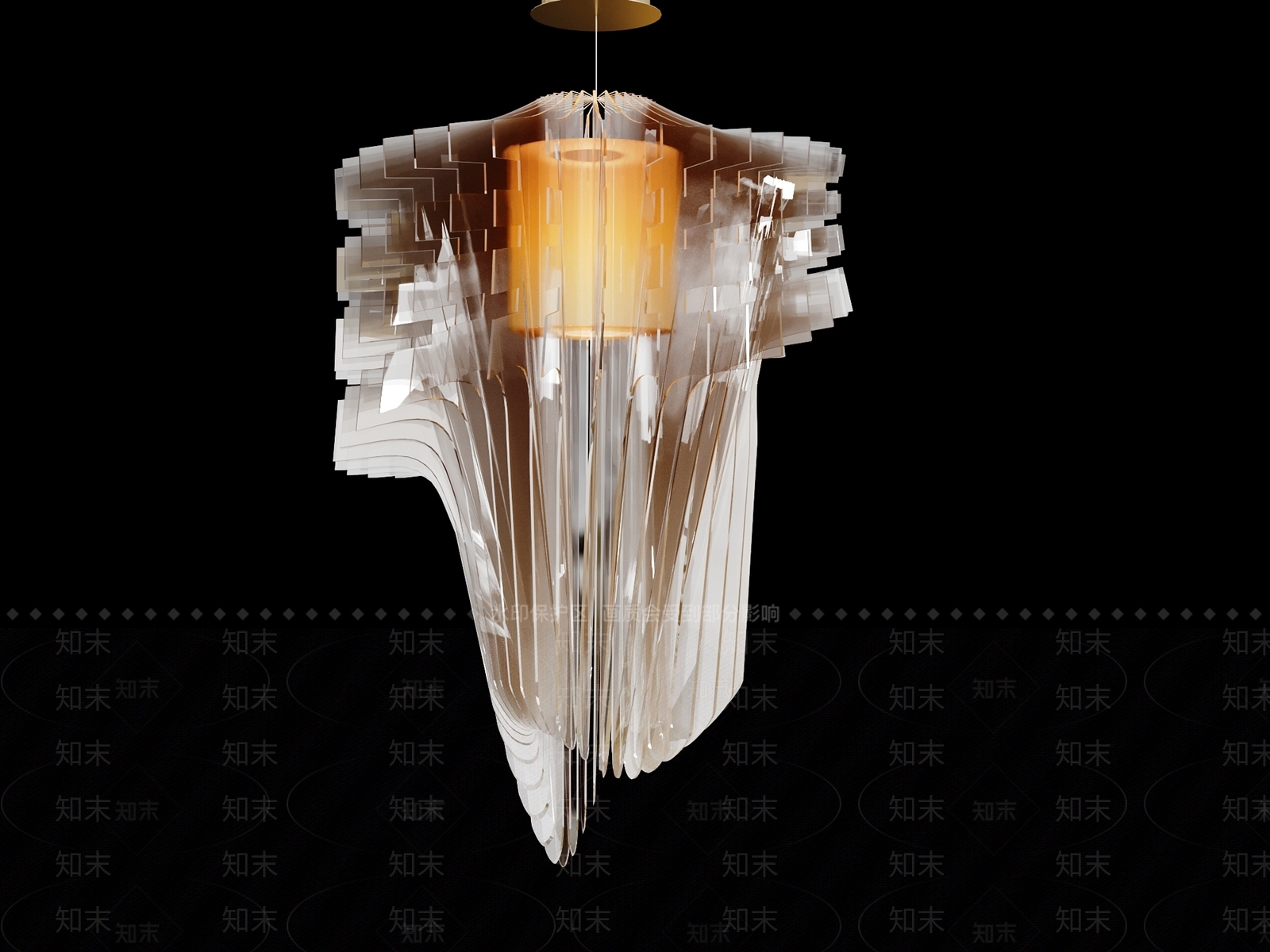 现代吊灯3D模型下载【ID:1155989546】