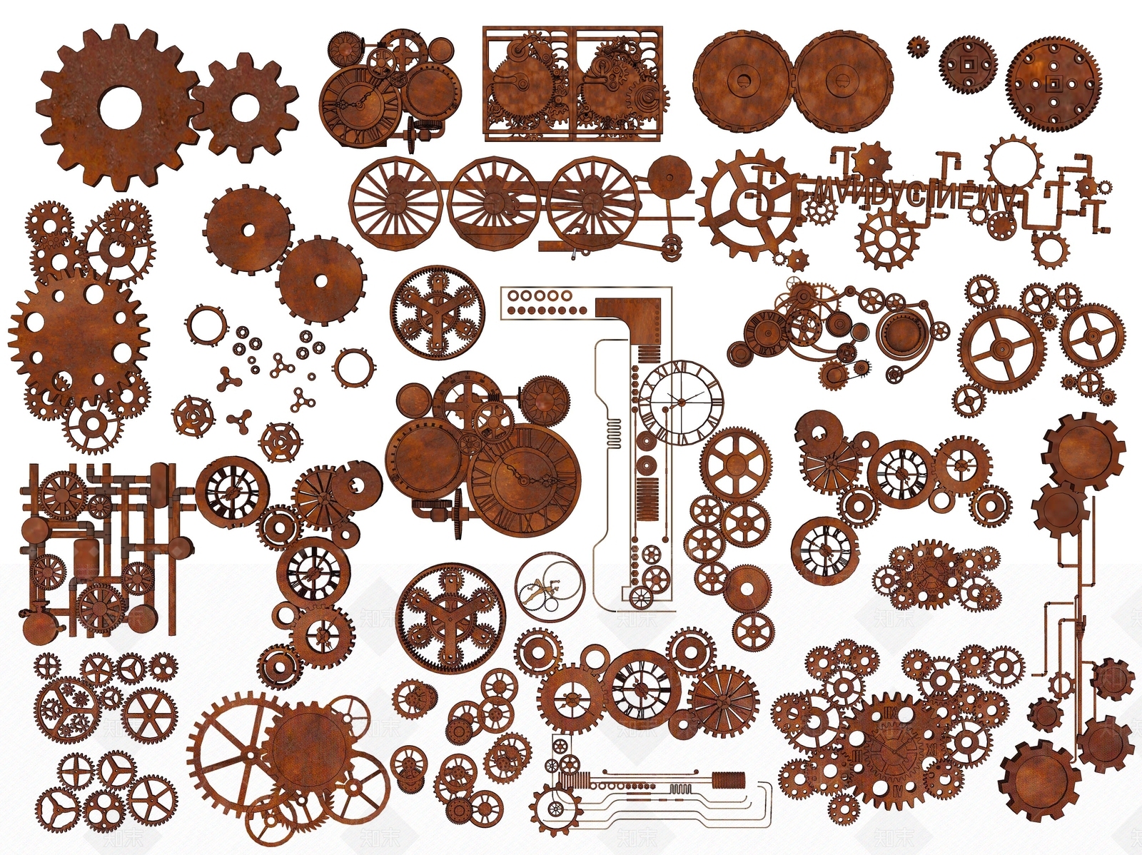 现代工业齿轮SU模型下载【ID:1156006886】
