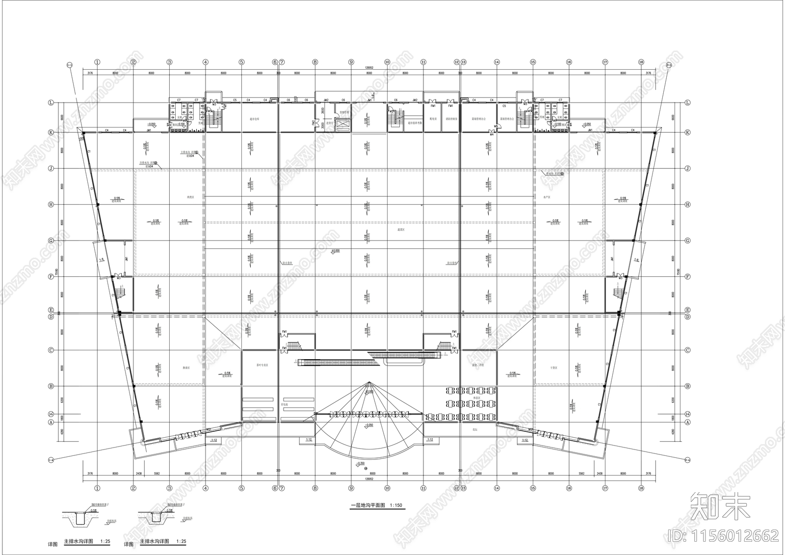 超市建筑施工图下载【ID:1156012662】