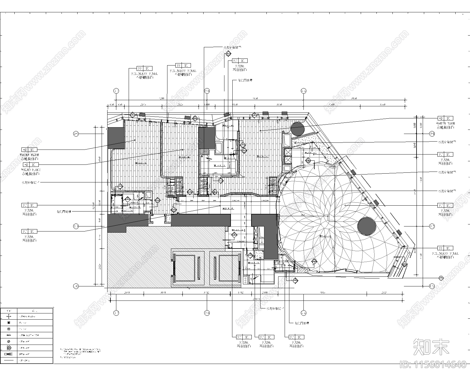 RWD青岛国信海天中心C2精装样板间cad施工图下载【ID:1156014640】