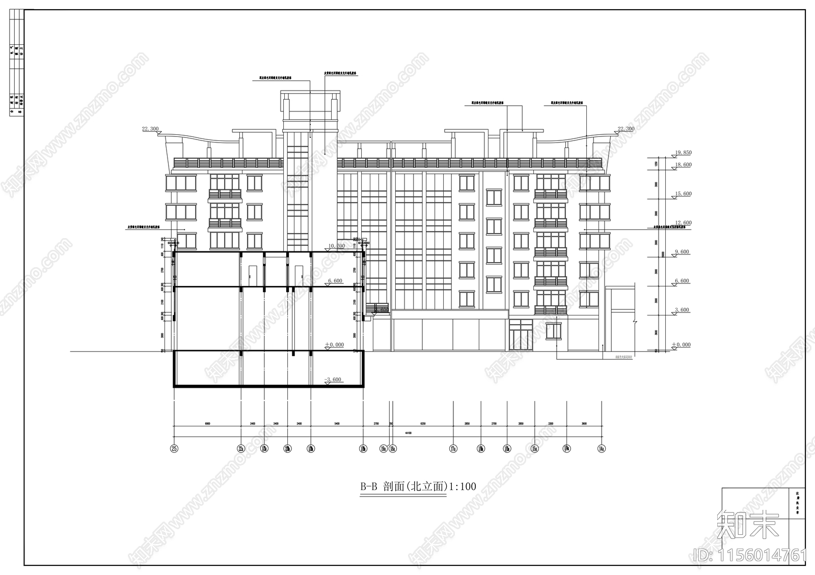 临城农贸市场建筑cad施工图下载【ID:1156014761】