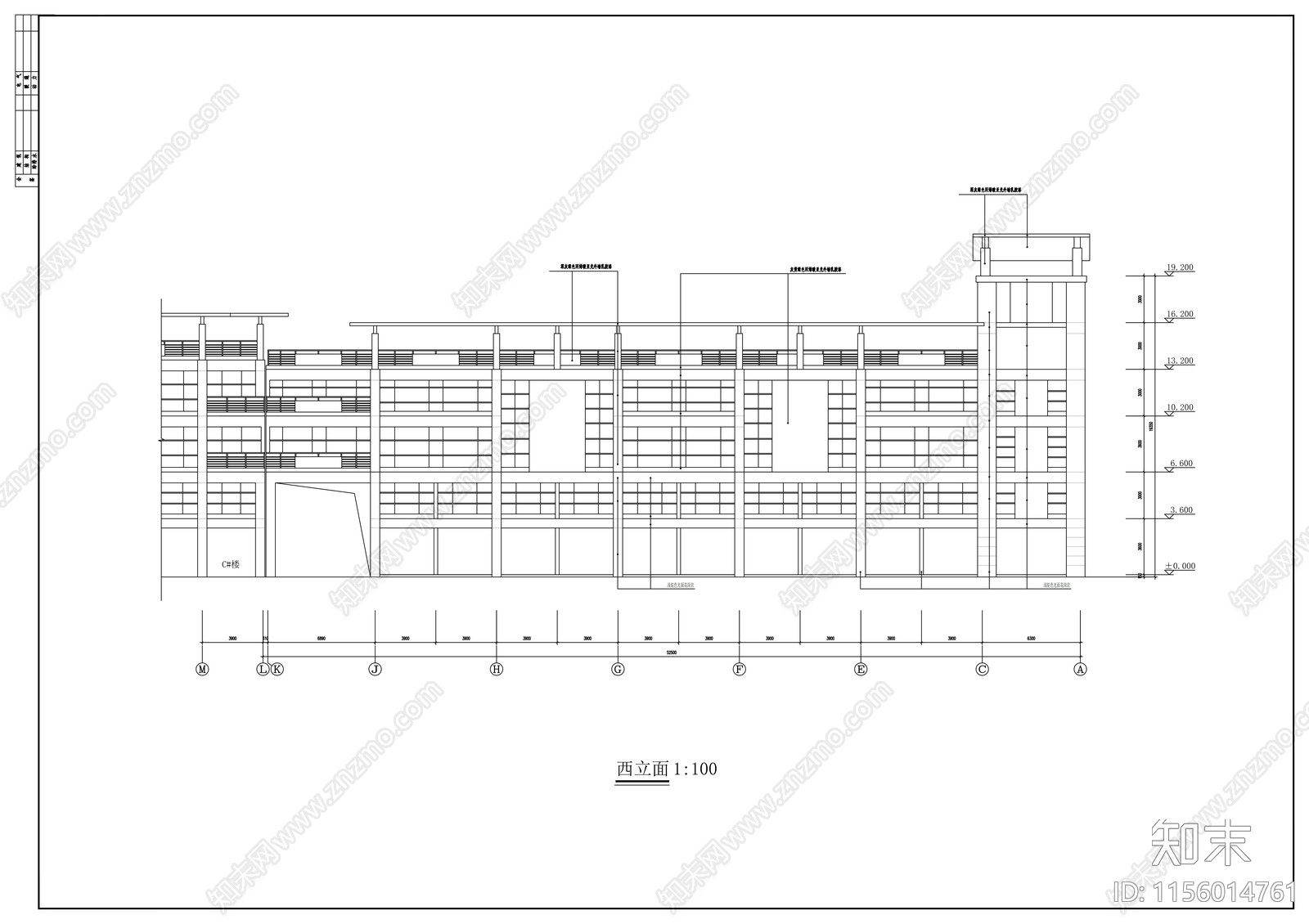 临城农贸市场建筑cad施工图下载【ID:1156014761】