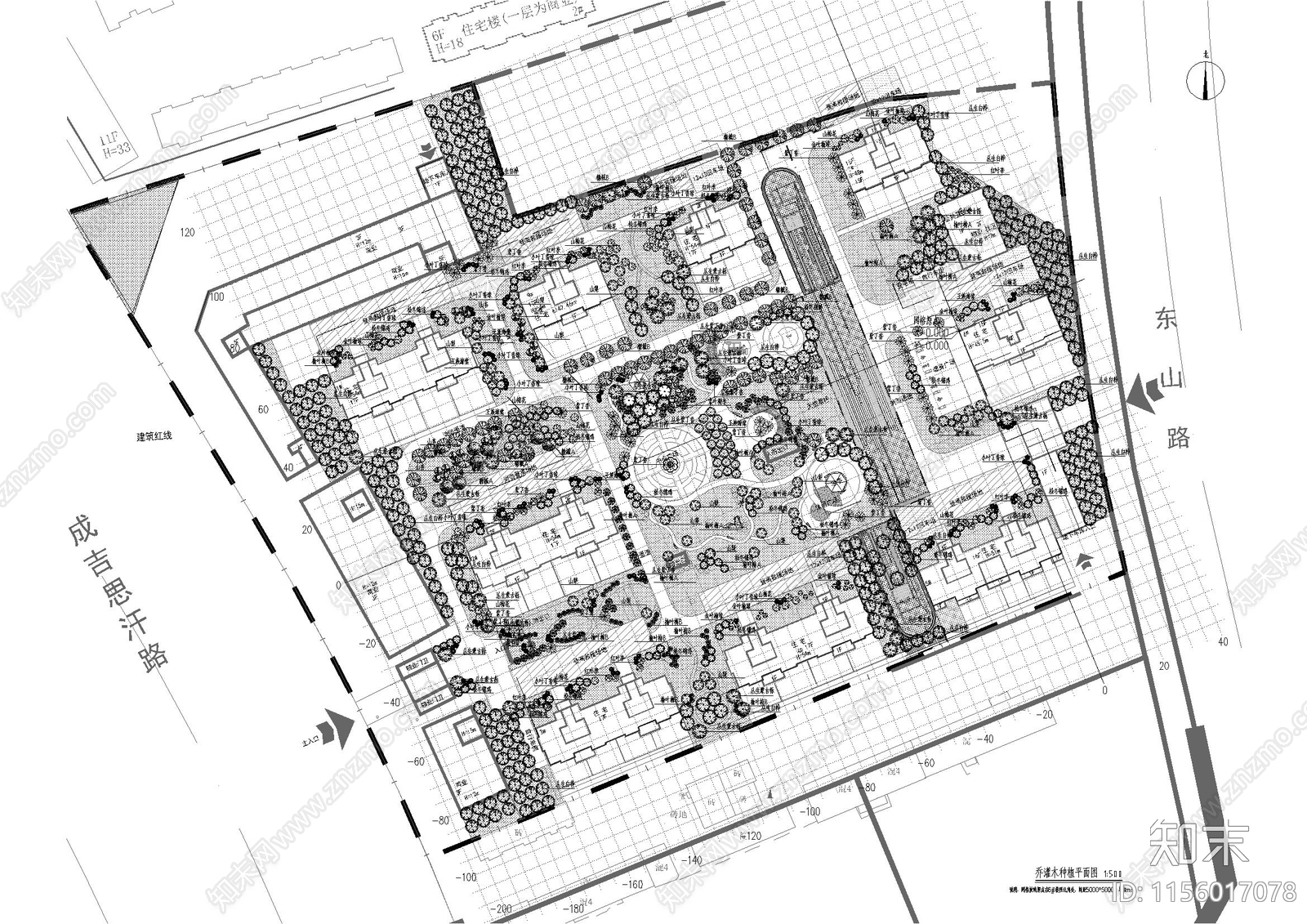 小区高差处理景观图纸深化设计施工图下载【ID:1156017078】