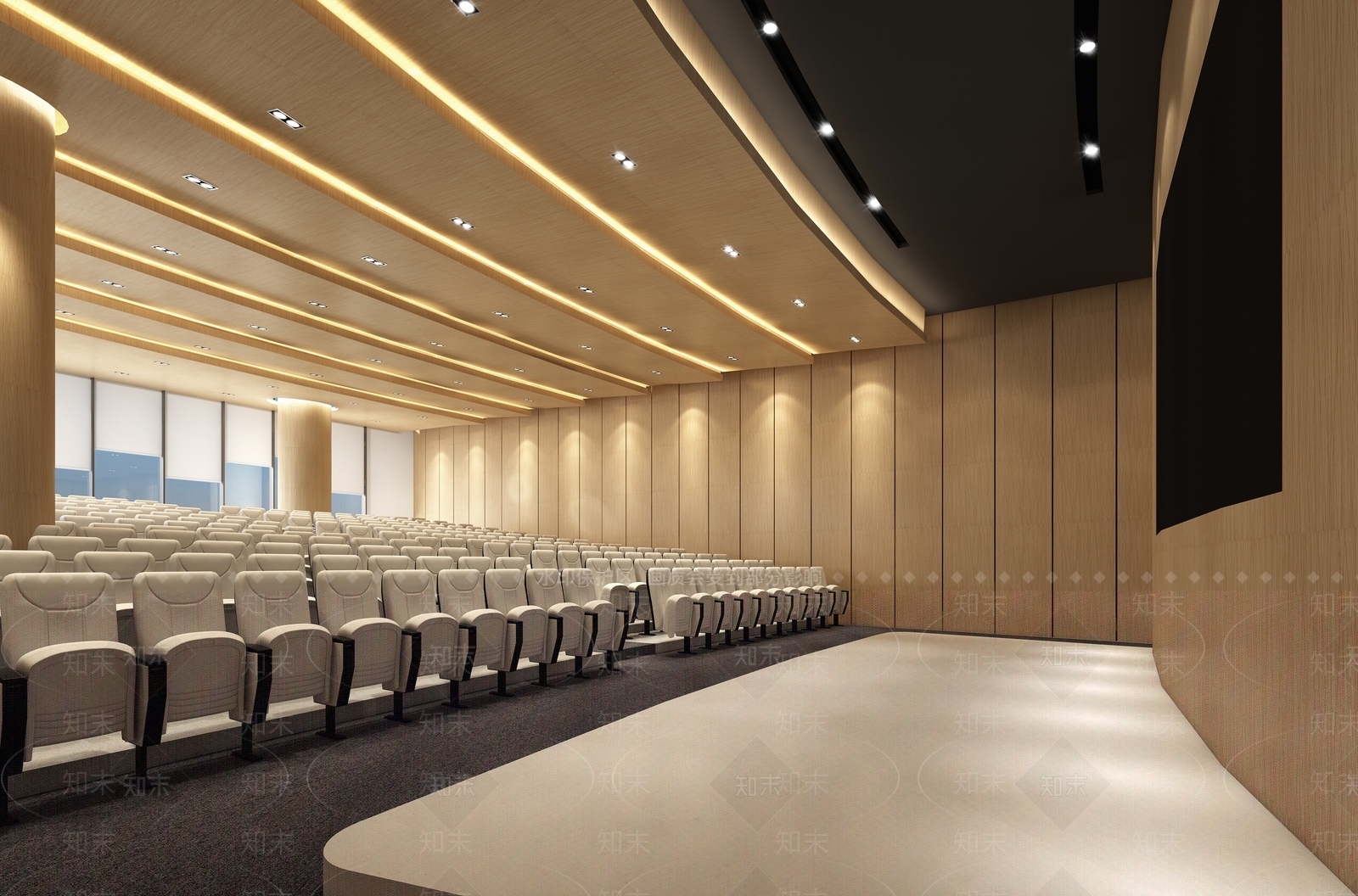 现代报告厅3D模型下载【ID:1156017283】