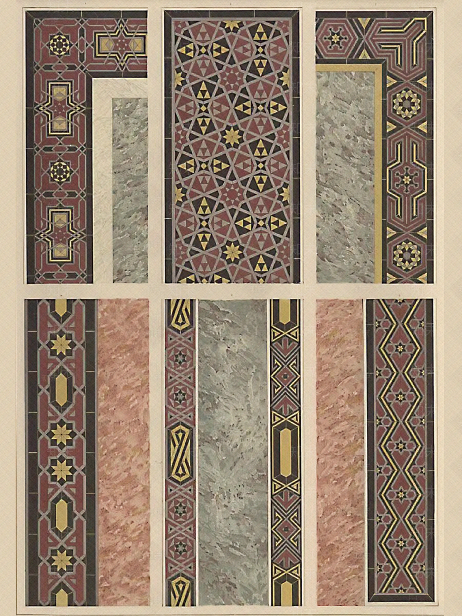 阿拉伯装饰图案贴图下载【ID:1156018977】