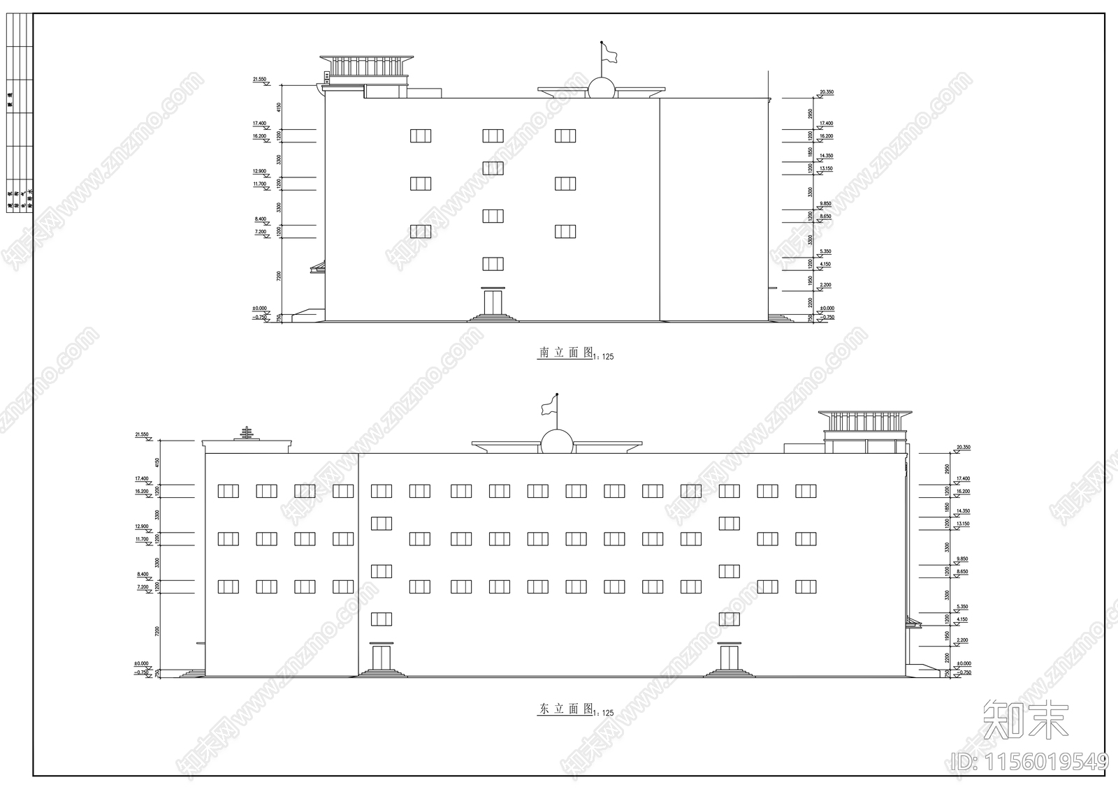 商场建筑设计图纸cad施工图下载【ID:1156019549】