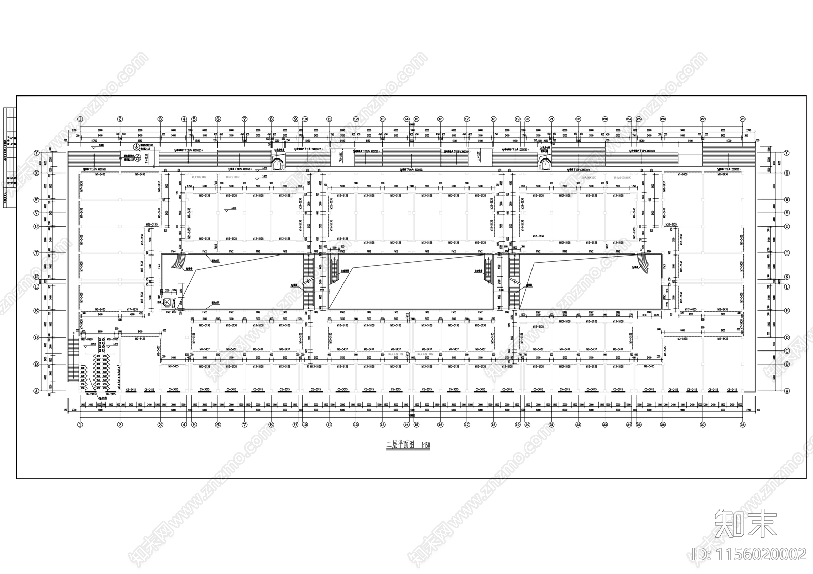 商场平面施工图下载【ID:1156020002】