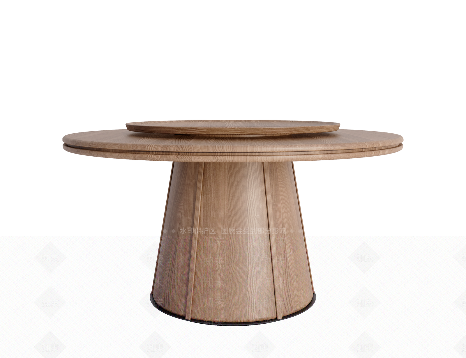 现代圆形餐桌SU模型下载【ID:1156022185】