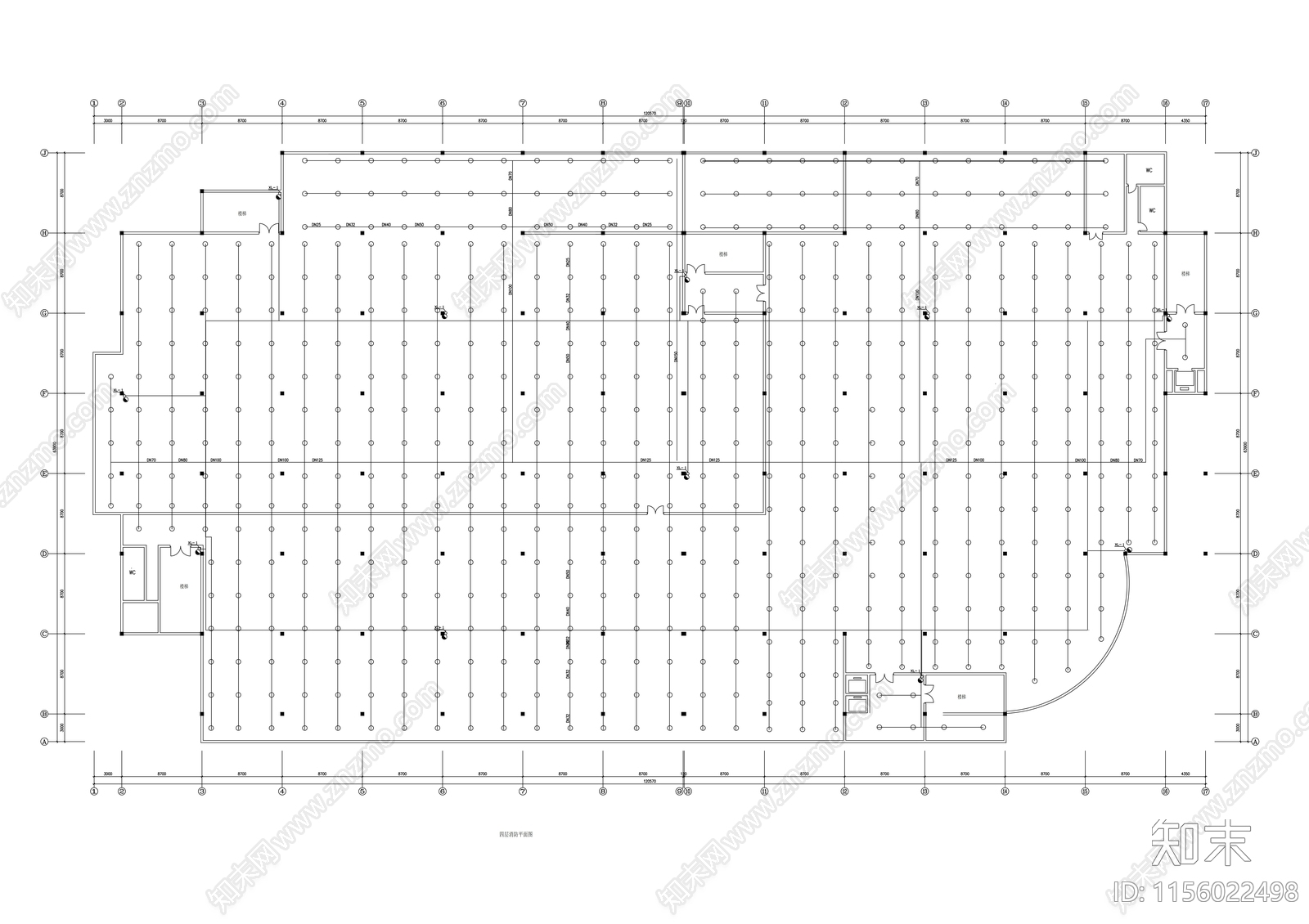 商业大厦建筑cad施工图下载【ID:1156022498】