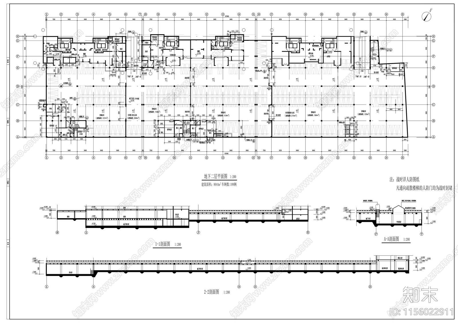 天津某商场建筑设计cad施工图下载【ID:1156022911】