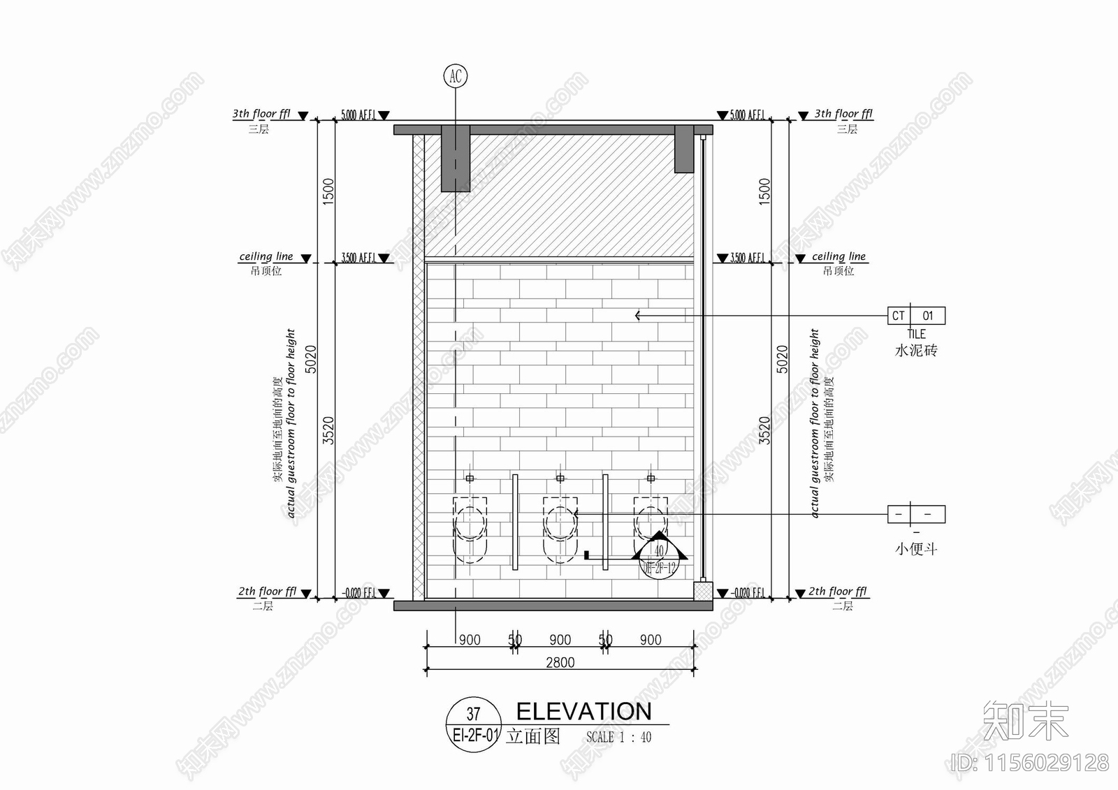 软木玄关背景墙造型剖面大样详图cad施工图下载【ID:1156029128】