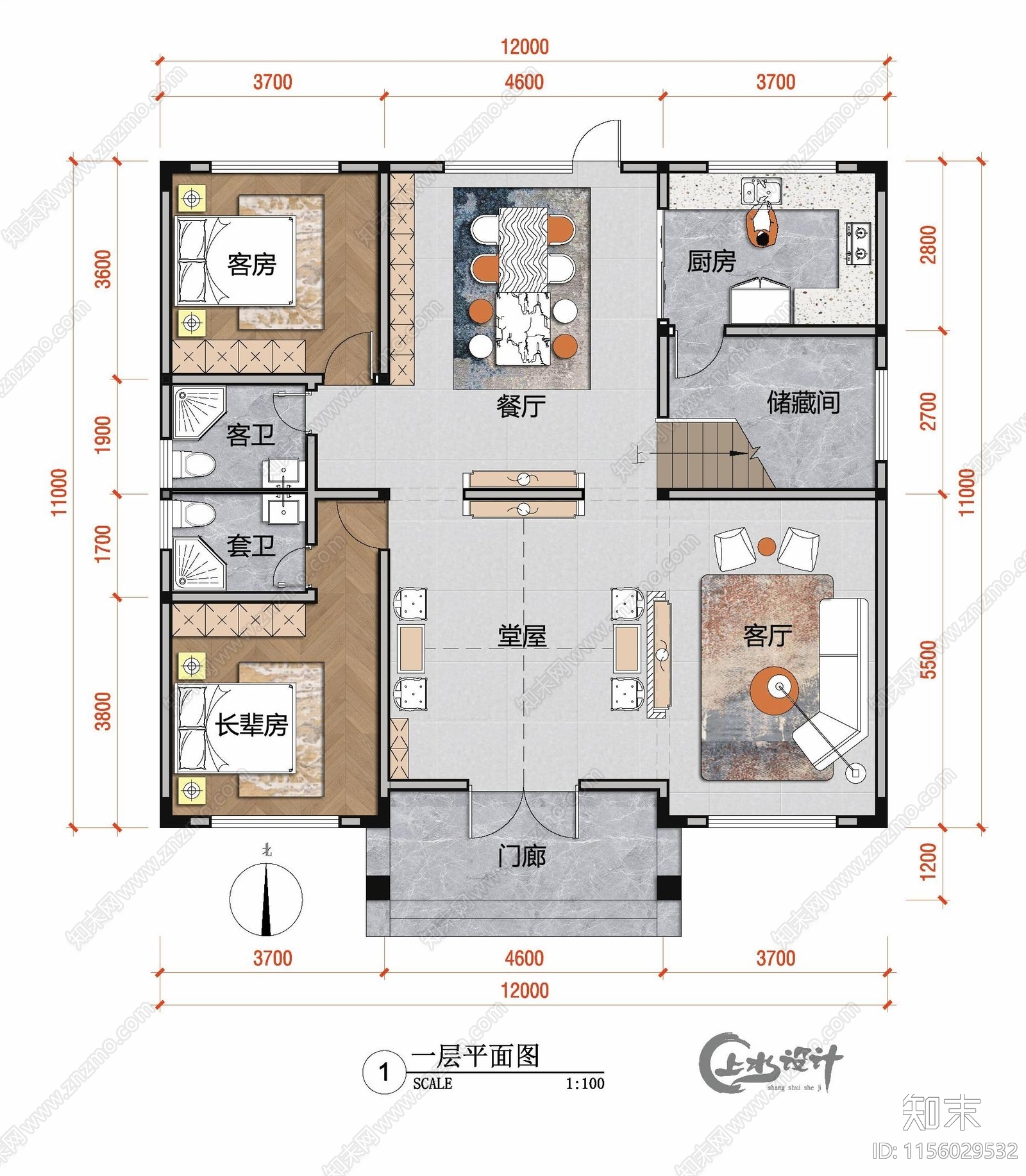 2层农村自建房施工图下载【ID:1156029532】