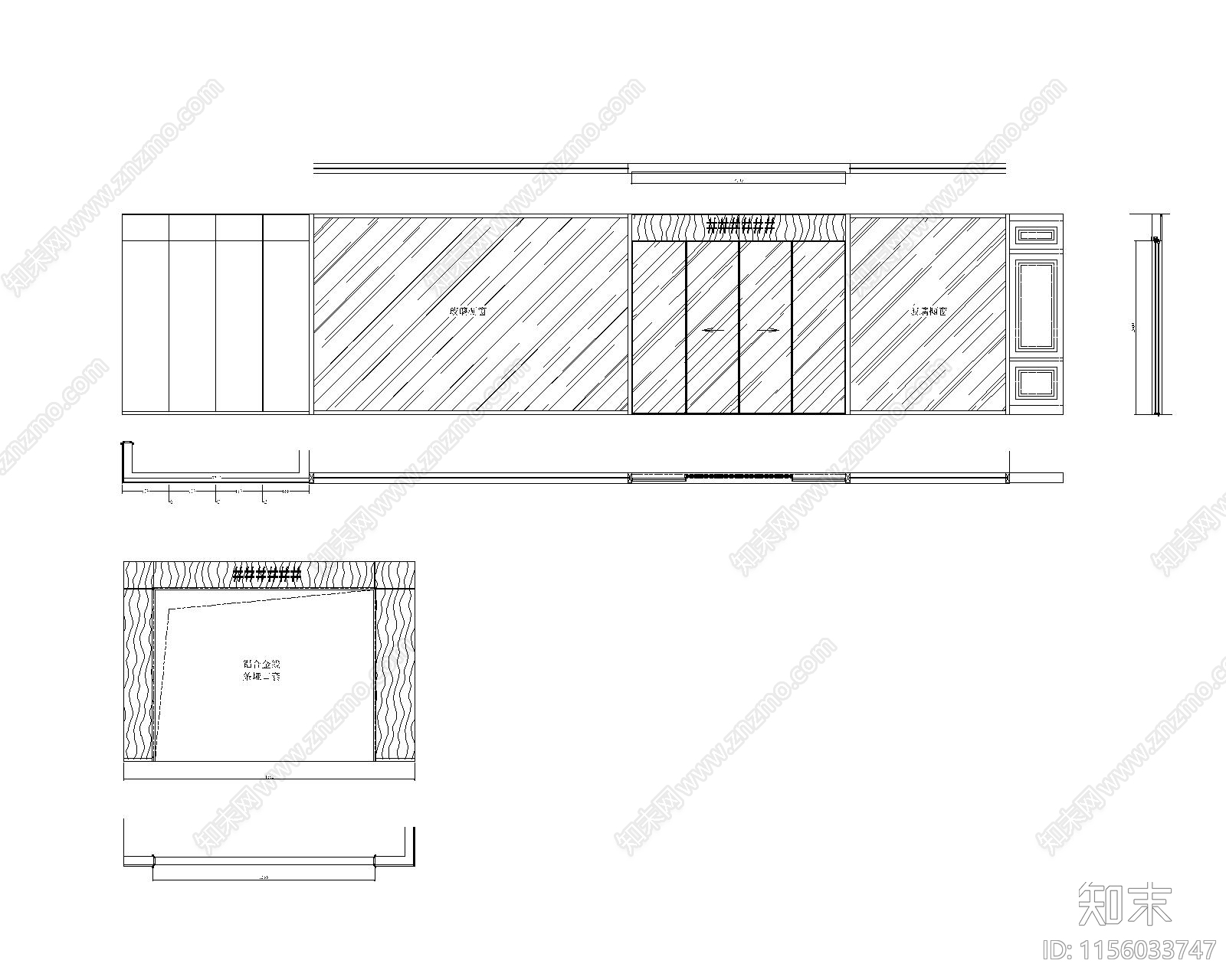 苏州店面布置及门头设计cad施工图下载【ID:1156033747】