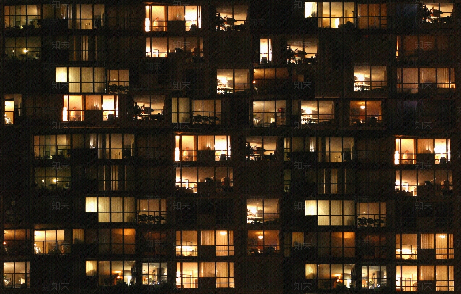 现代室外建筑夜景玻璃办公玻璃室内贴图下载【ID:1156039116】