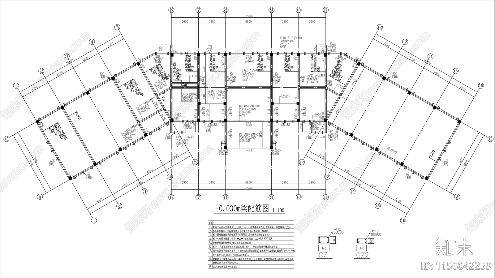 党群服务中心建筑cad施工图下载【ID:1156042259】