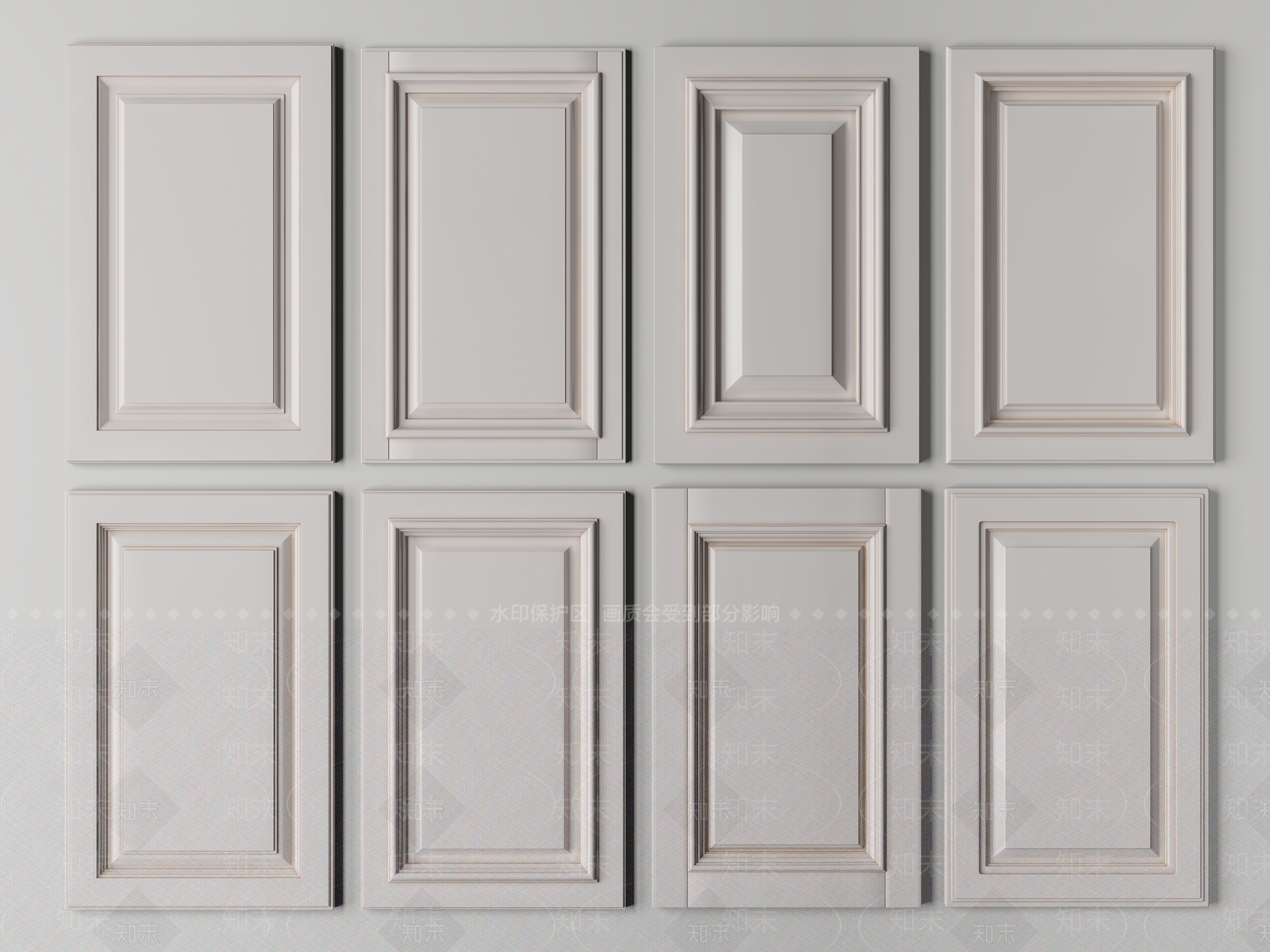 简欧门板3D模型下载【ID:1156051359】